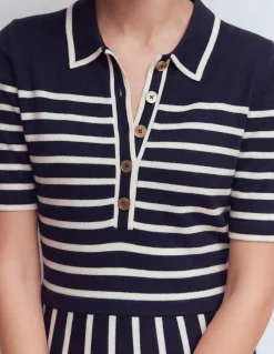 Robe en maille à col