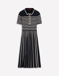 Robe en maille à col