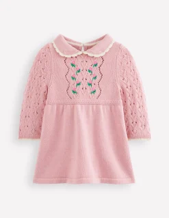 Robe en maille pointelle