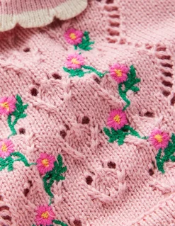 Robe en maille pointelle