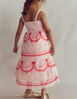 Robe en tulle façon gâteau à étages