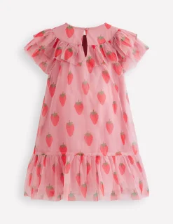 Robe imprimée en tulle