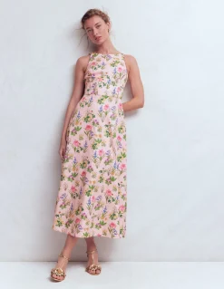 Robe longue Silvia avec corsage à baleines