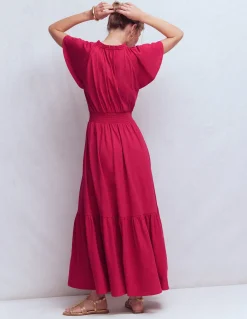 Robe longue Tala en jersey à volants