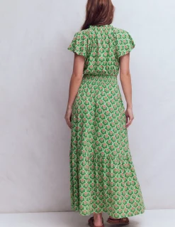 Robe longue Tala en jersey à volants