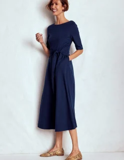 Robe Mathilde en point de Rome à nouer à la taille