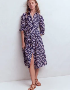 Robe midi Alexa à manches longues