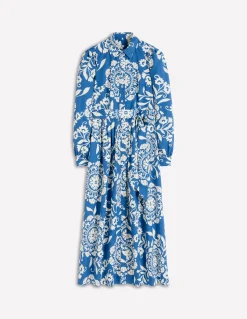 Robe midi Alexa à manches longues