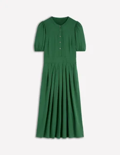 Robe midi Amber plissée en jersey