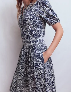 Robe midi Amber plissée en jersey