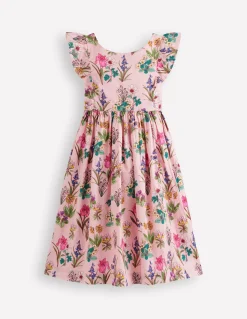 Robe midi avec nœud au dos