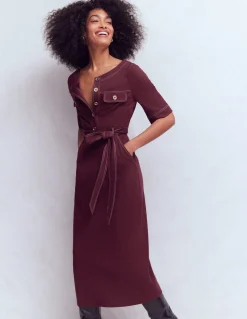Robe midi Bria en point de Rome