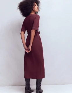 Robe midi Bria en point de Rome