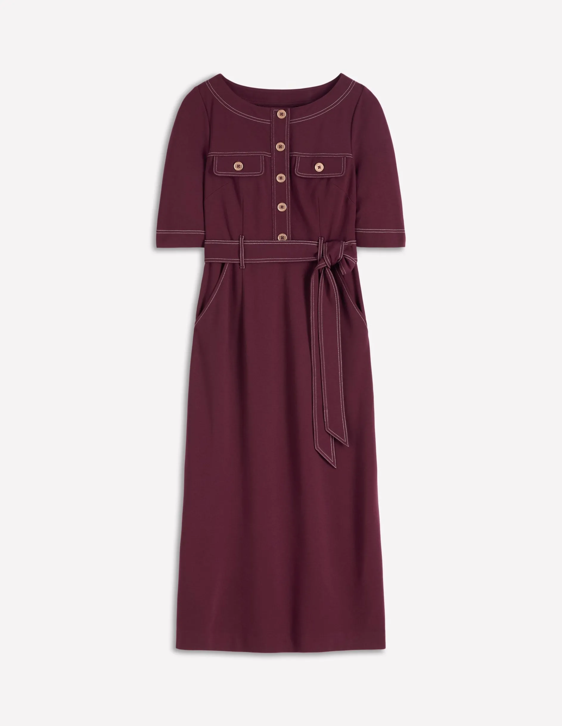 Robe midi Bria en point de Rome