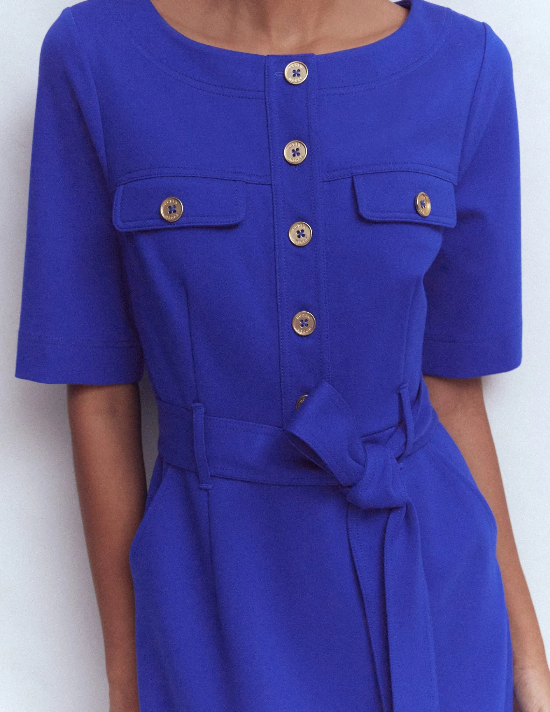 Robe midi Bria en point de Rome