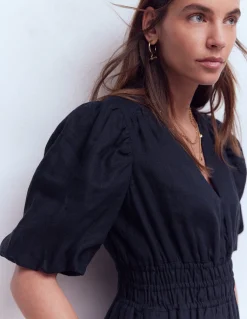 Robe midi Irene en lin