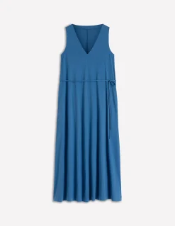 Robe midi Mia en jersey à col V