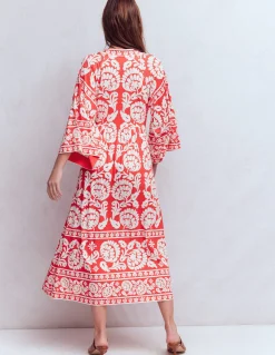 Robe midi Nell façon kimono en jersey