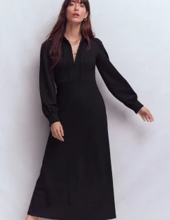 Robe midi Pip zippée en point de Rome