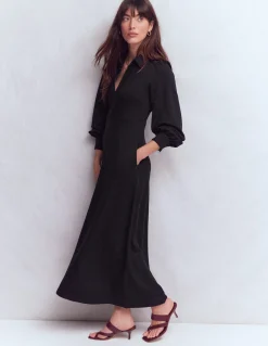 Robe midi Pip zippée en point de Rome