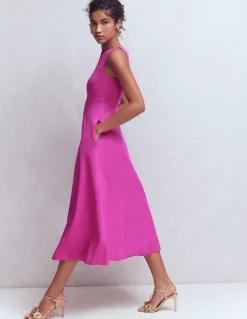 Robe sans manches en point de Rome