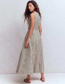 Robe sans manches zippée en jean