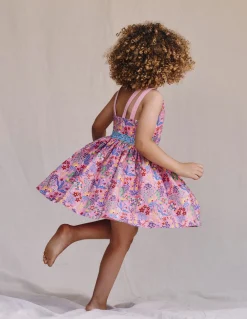 Robe évasée à bretelles multiples