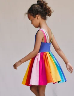 Robe évasée à bretelles multiples