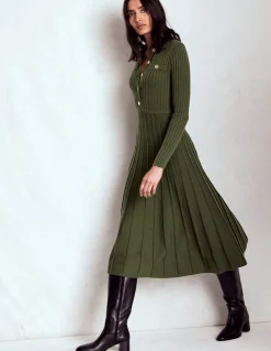 Robe-chemise Brönte en maille côtelée