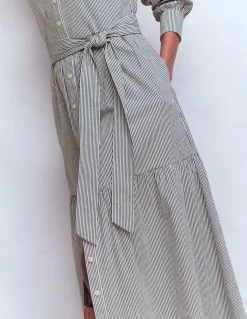 Robe-chemise longue Ellie en coton