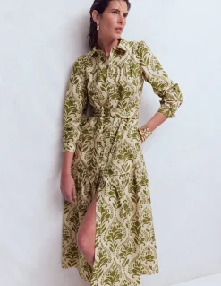 Robe-chemise longue Ellie en coton