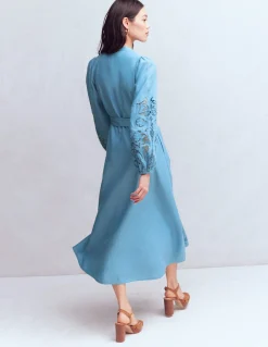 Robe-chemise Mae en lin mélangé