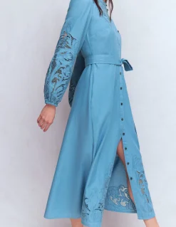 Robe-chemise Mae en lin mélangé