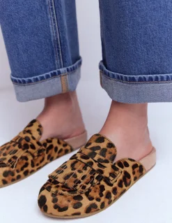 Sabots Etta façon mules avec franges