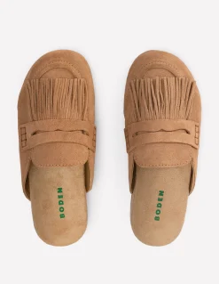 Sabots Etta façon mules avec franges