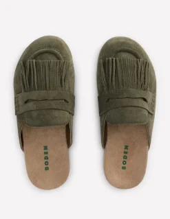 Sabots Etta façon mules avec franges