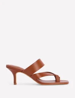 Sandales façon tongs à petits talons