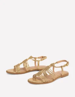 Sandales nouées à brides multiples