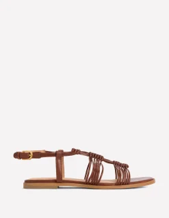 Sandales nouées à brides multiples