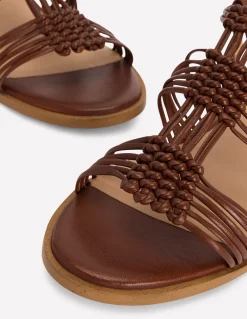 Sandales nouées à brides multiples