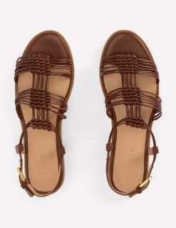 Sandales nouées à brides multiples