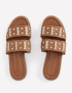 Sandales plates à brides entrelacées