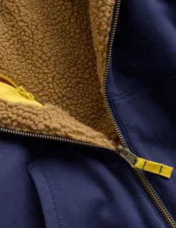 Sweat à capuche réversible en borg