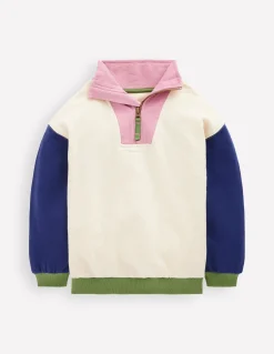 Sweat partiellement zippé