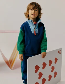 Sweat partiellement zippé