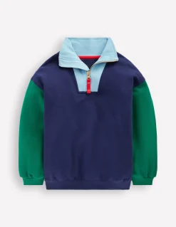 Sweat partiellement zippé