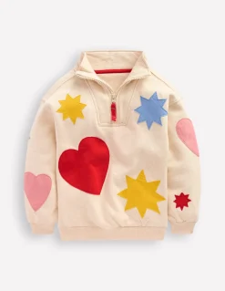 Sweat partiellement zippé