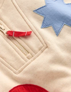 Sweat partiellement zippé