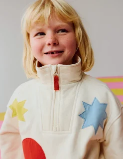 Sweat partiellement zippé