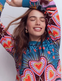 Sweat Rosa à imprimé